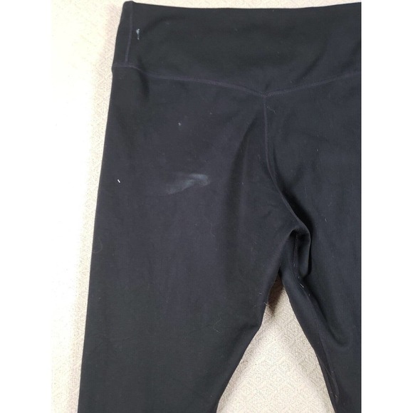 Nike Pants Womens Medium Black Dri Fit Leggings Elastic Waist Mid Rise Pull On - Picture 3 of 9